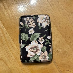Metal Flowered Wallet